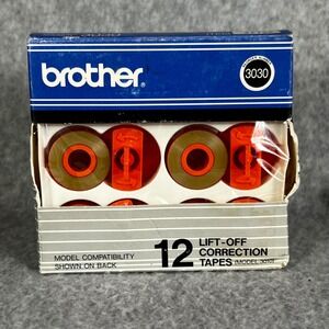 Brother Typewriter Lift-Off Correction Tapes 3030 3010 12 Pack for Daisy Wheel